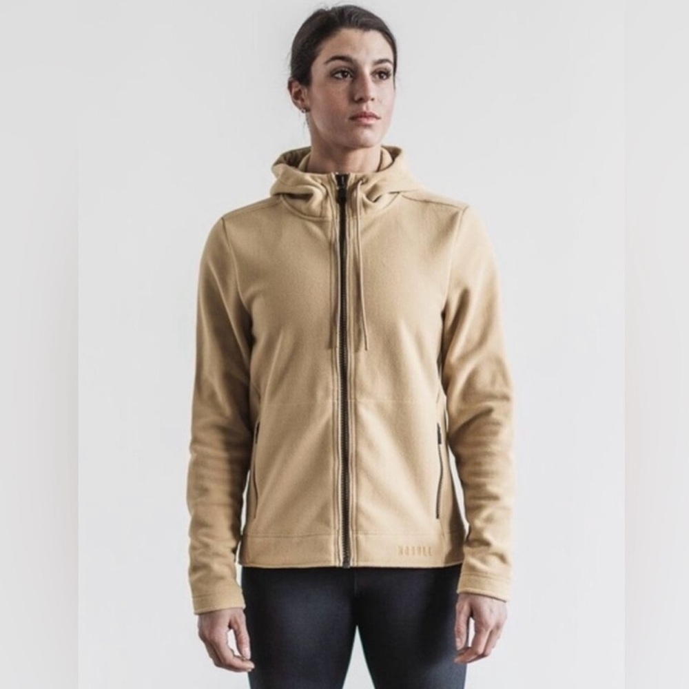 NOBULL Mustard Hooded Zip Jacket